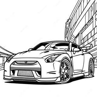 Gtr R35 Раскраски