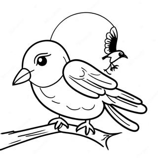 Raven In Mystical Pose Coloring Page 41064-32482