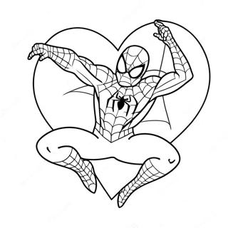 Spiderman Valentine S Day Coloring Page 41083-32473