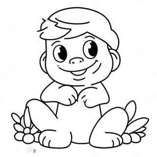 Cute Preston With A Smile Coloring Page 41094-32465