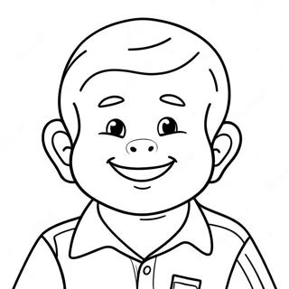 Cute Preston With A Smile Coloring Page 41094-32468