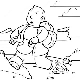 Tintin Coloring Pages