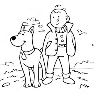 Tintin Boyama Sayfaları