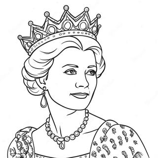 Queen Coloring Page 4110-3286