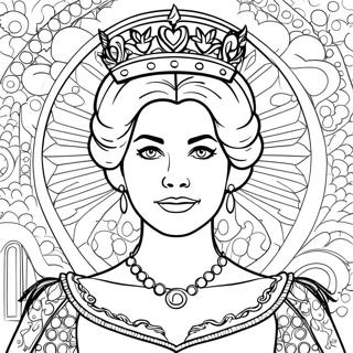 Queen Coloring Page 4110-3287