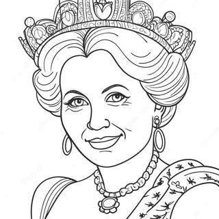 Queen Coloring Page 4110-3288