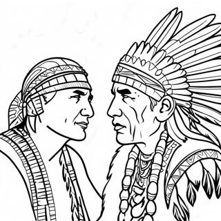 Pow Wow Coloring Pages