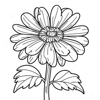 Marigold Flower Coloring Page 41123-32510