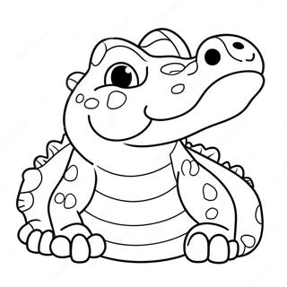 Vector The Crocodile Coloring Pages