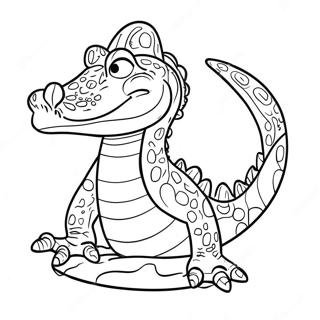 Vector The Crocodile Coloring Page 41163-32528