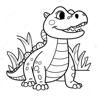 Playful Vector The Crocodile Coloring Page 41164-32522