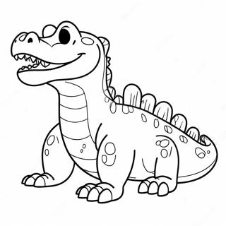 Playful Vector The Crocodile Coloring Page 41164-32523