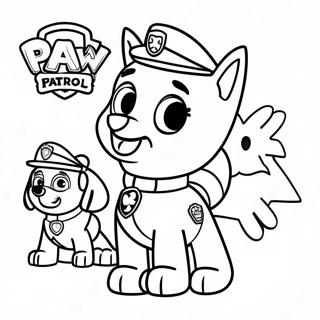 Paw Patrol Birthday Celebration Coloring Page 41173-32530