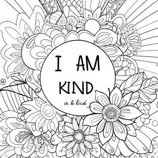 I Am Kind Affirmation Coloring Page 41194-32542