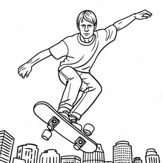 Tony Hawk Coloring Pages