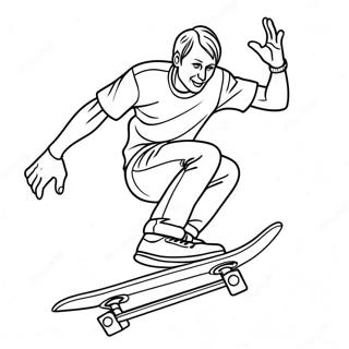 Tony Hawk Coloring Pages