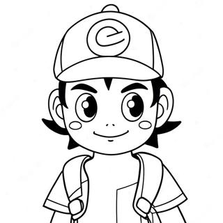 Ash Ketchum Coloring Pages