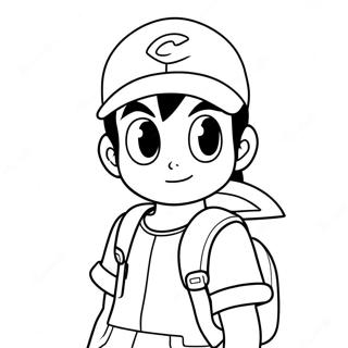 Ash Ketchum Coloring Page 41293-32616