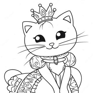 Página Para Colorir Da Gata Princesa Brilhante 41324-32656