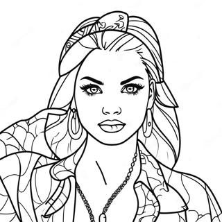 Swag Bad Girl Coloring Pages