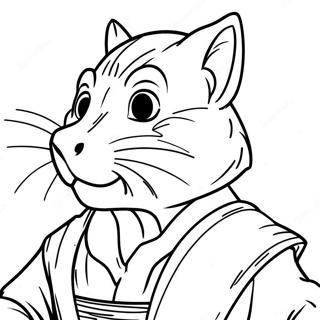 Master Splinter Coloring Pages