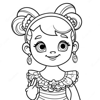 Fancy Nancy Coloring Page 4140-3293