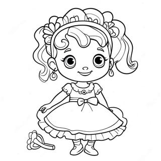 Fancy Nancy Coloring Page 4140-3296