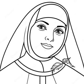 Nun Coloring Pages