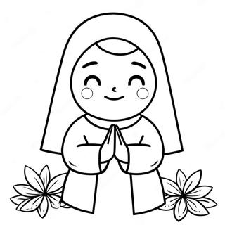 Nun Coloring Pages