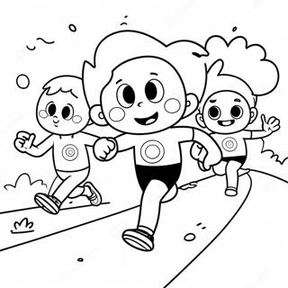 Fun Run Race Coloring Page 41453-32758