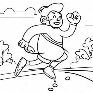 Exciting Fun Run Coloring Page 41454-32769