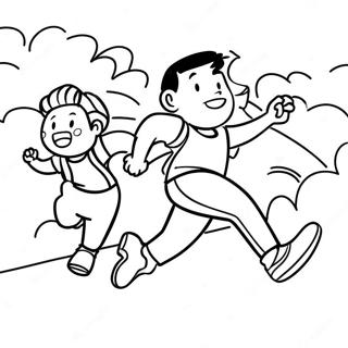 Exciting Fun Run Coloring Page 41454-32770