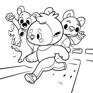 Exciting Fun Run Coloring Page 41454-32772