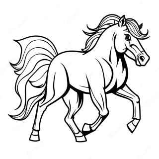 Mustang Horse Coloring Pages