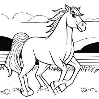 Mustang Horse Coloring Page 41493-32790