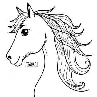 Mustang Horse Coloring Page 41493-32791