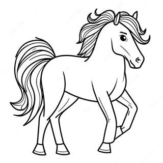 Mustang Horse Coloring Page 41493-32792