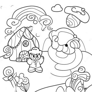 Candyland Adventure Coloring Page 4150-3303