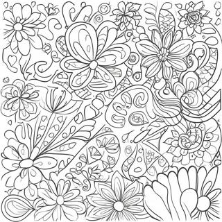 Vibrant Matisse Patterns Coloring Page 41514-32802