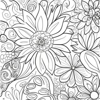 Vibrant Matisse Patterns Coloring Page 41514-32803