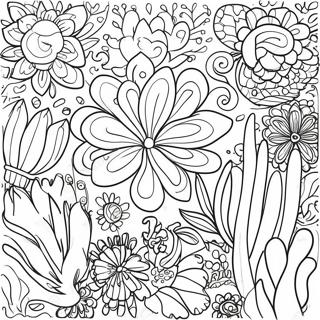 Vibrant Matisse Patterns Coloring Page 41514-32804