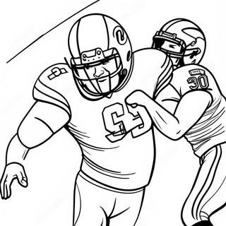 Página Para Colorir Aaron Donald Derrubando O Quarterback 41524-32829