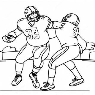 Página Para Colorir Aaron Donald Derrubando O Quarterback 41524-32830