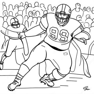 Página Para Colorir Aaron Donald Derrubando O Quarterback 41524-32832