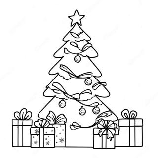 Christmas Preppy Tree Coloring Page 41563-32849