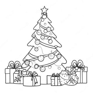 Christmas Preppy Tree Coloring Page 41563-32851