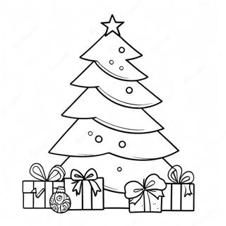 Christmas Preppy Tree Coloring Page 41563-32852