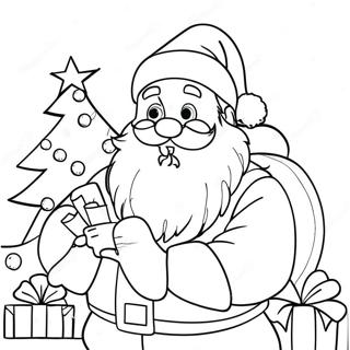 Christmas Preppy Coloring Pages