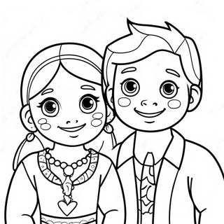 Maya And Miguel Coloring Pages