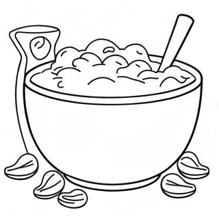 Cereal Bowl Coloring Pages